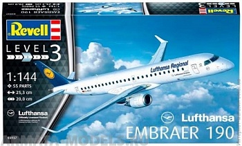 03937 Пассажирский самолет Embraer 190 авиакомпании Lufthansa