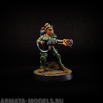 BV-fem-flamer Игровая миниатюра  Flame-thrower Огнемет