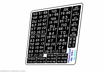 MD 035414 Государственные номера СССР обр. 1936 г.