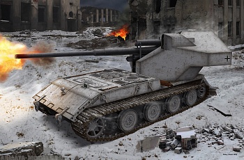 AH35A026 Немецкая противотанковая САУ Waffentrager E-100