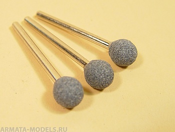 2374 Насадка шлифовальная, карбид кремния, шар, 10 мм, 3 шт./уп., блистер