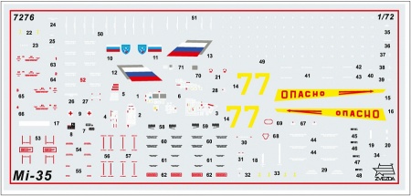 7276ПН Российский ударный вертолет Ми-35М Звезда