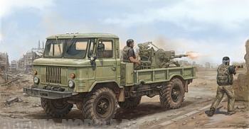 01017P Автомобиль Горький-66 с пушкой ZU-23-2
