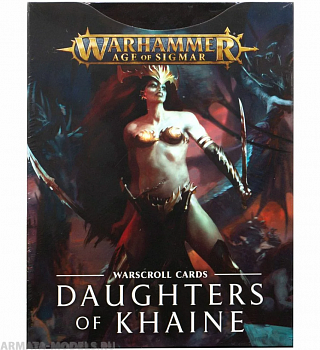 85-06-60GW Карты Боевые Свитки. Дочери Кхейна (англ.) (Warscrolls: Daughters of Khaine (Eng))