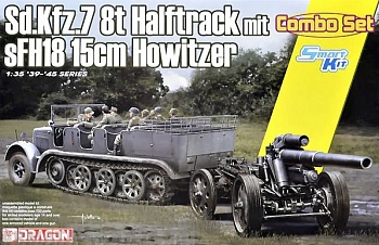 6918Д 1/35 Sd.Kfz.7 8(t) Halftrack + s.FH.18 Howitzer