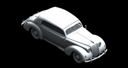 24022 Admiral кабриолет, Германский пассажирский автомобиль ІІ МВ с раскрытым тентом ICM