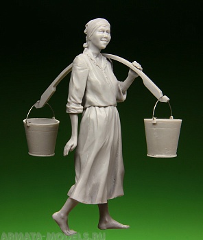 3543STAL Девушка с ведрами