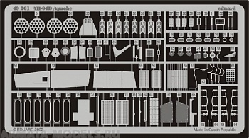 49201 Фототравление для AH-64D (экстерьер+интерьер цветной) для модели Хасегава