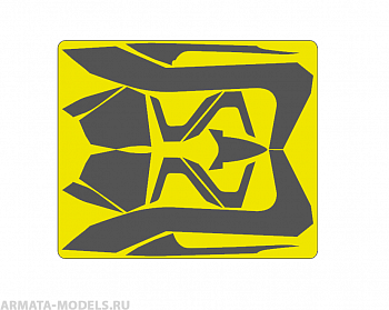 AM72115 Маска окрасочная для Су-57 (Старый) Борт №056 Плавный камуфляж Звезда 1/72