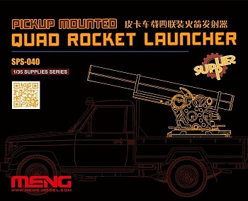 SPS-040  PICKUP MOUNTED QUAD ROCKET LAUNCHER 1/35