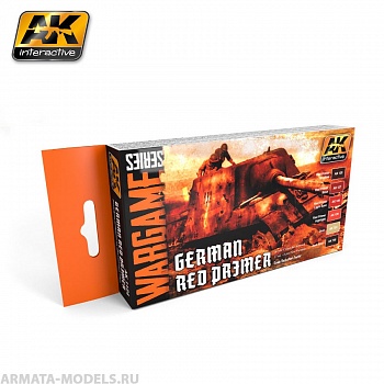 AK-1124 Набор GERMAN RED PRIMER COLORS SET