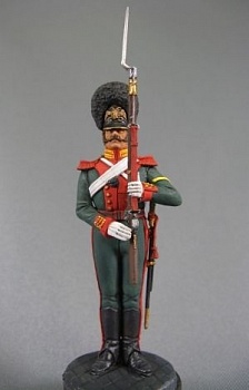 CHM-54079(M). Рядовой Лейб-Гвардии Конно-Гренадерского полка, Россия 1848-55 гг. 54 мм. Материал - белый металл.