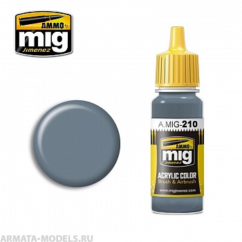 AMIG0210 Ammo Mig Акриловая краска FS35237 BLUE GRAY AMT-11 17 мл