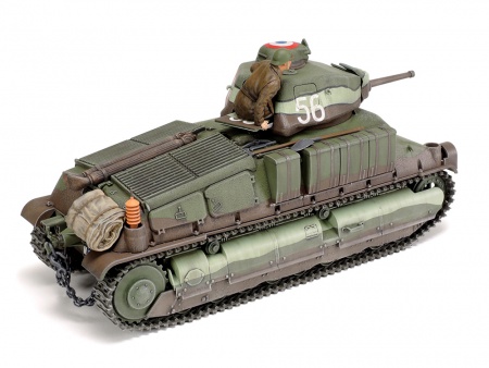 35344 Французский средний танк SOMUA S35, с одной фигурой Tamiya