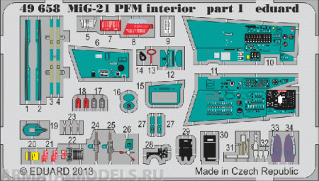 49658ED MiG-21PFM interior