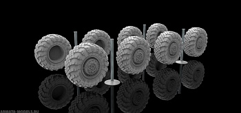 AM7306 Колеса для С-400 без нагрузки, 1/72