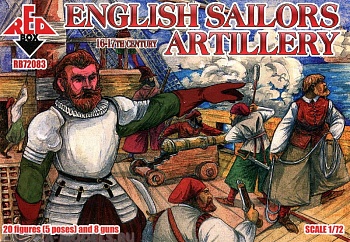 RB72083 Фигуры English Sailors Artillery 16-17 century 