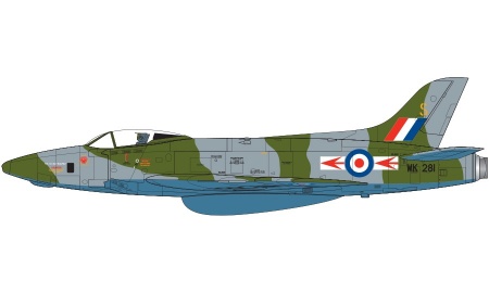 A04003 Самолет Supermarine Swift FR.5 1:72 Airfix