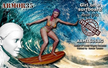 ARM1606BG Девушка на серфинге