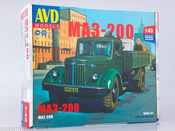 1365AVD Сборная модель МАЗ-200 бортовой