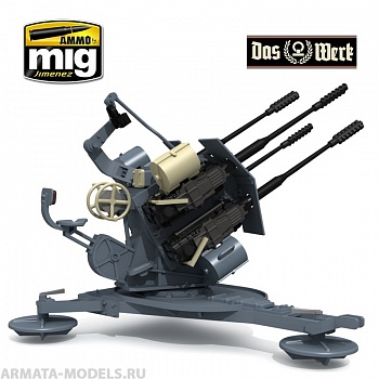 DW35004 Сборная модель 3cm Flakvierling 103/38