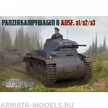 WAW002 Танк Panzerkampfwagen Pz.Kpfw.II Ausf A1/A2/A3  журнал+модель (IBG models) 1/72