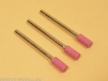 2302 Насадка шлифовальная, оксид алюминия, цилиндр,  5 х 10 мм,3 шт./уп., блистер