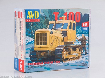 3010AVD Сборная модель Гусеничный трактор Т-100