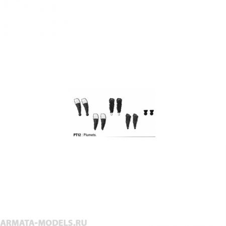 PT12 Набор плюмажей Metal Modeles