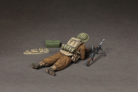 35137SOGA Machine gunner British infantry at rest. SOGA Miniatures