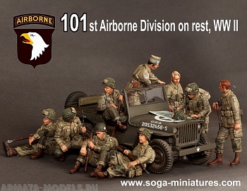 SOGA-1 101st Airborne Division on rest, WW II