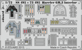SS495 Фототравление Harrier GR.3 interior S.A.