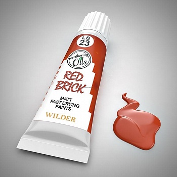 LS-23 Краски специальные быстросохнущие, на основе льняного масла. 20 мл цвет красный кирпич