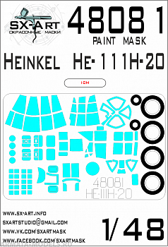 48081SX Окрасочная маска He-111H-20 (ICM)