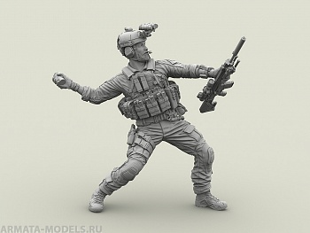 LF3D024 US NAVY SEAL #4 (a throw of M18 sniper with SCAR Mk20)