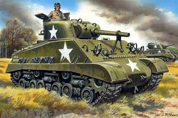 Medium tank M4(105) HVSS Sherman