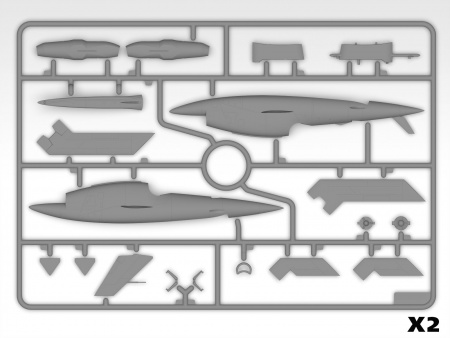 48403 BQM-34А (Q-2C) Firebee, Американский беспилотный самолет ICM
