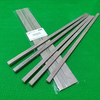 5386 рейки 5х8 мм - длина 300 мм - 5 шт - орех американский