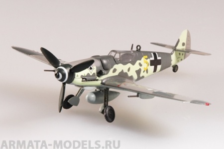 37258EM Самолет Мессершмитт BF-109G-6 JG53 1945 г. Германия Easy Model