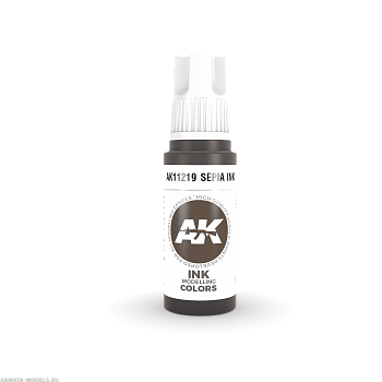 AK11219 Краска акриловая Sepia INK 17ml