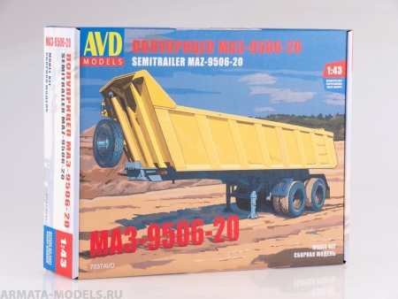 7037AVD Сборная модель Полуприцеп МАЗ-9506-20 AVD Models