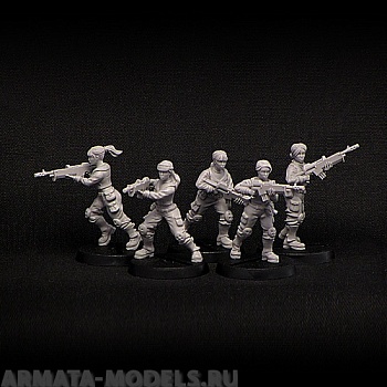BV-troops-01 Игровая миниатюра  female troopers (5 models) женщины-десантники (5 моделей)