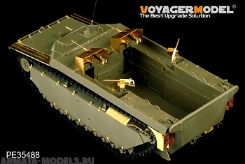 PE35488 Набор фототравления для WWII US LVT-4 Water Buffalo Landing Vehicle Tracked Late version basic( AFV CLUB 35198)