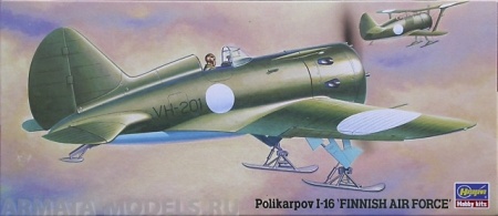 00926  Самолет Polikarpov I-16 Finnish Air Force Hasegawa