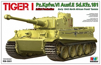 RM-5001 Tiger I Pz.Kpfw.VI Aust.E Sd.Kfz.181  Initial Production, early 1943 North African Front/Tu
