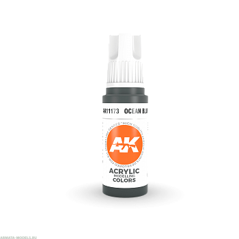 AK11173 Краска акриловая Ocean Blue 17ml