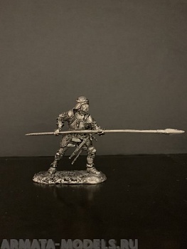 4110ТБ Швейцарец, пикинер в полном доспехе, в открытом шлеме