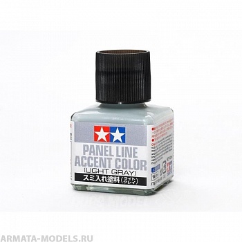 87189 Краска для финальной отделки моделей (смывка, светло-серая 40мл) Уже разведенная с эмал. растворителем. Серая идеальна для нанесения на светлые краски.