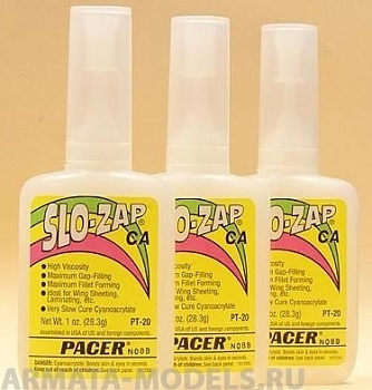 PT20 Медленный цианокрилатный клей SLO-ZAP, 28 гр.