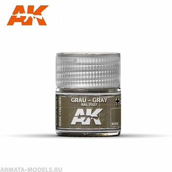 RC058 Краска Real Colors Grau-Gray RAL 7027 10ml